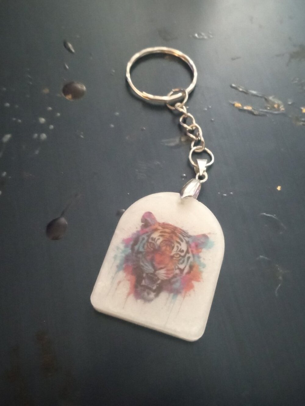 Handmade Tiger Keychain